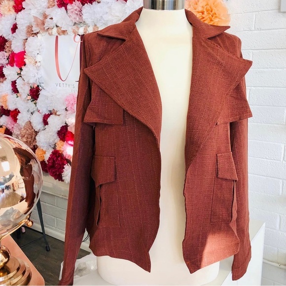 Jackets & Blazers - Rusty Orange Blazer